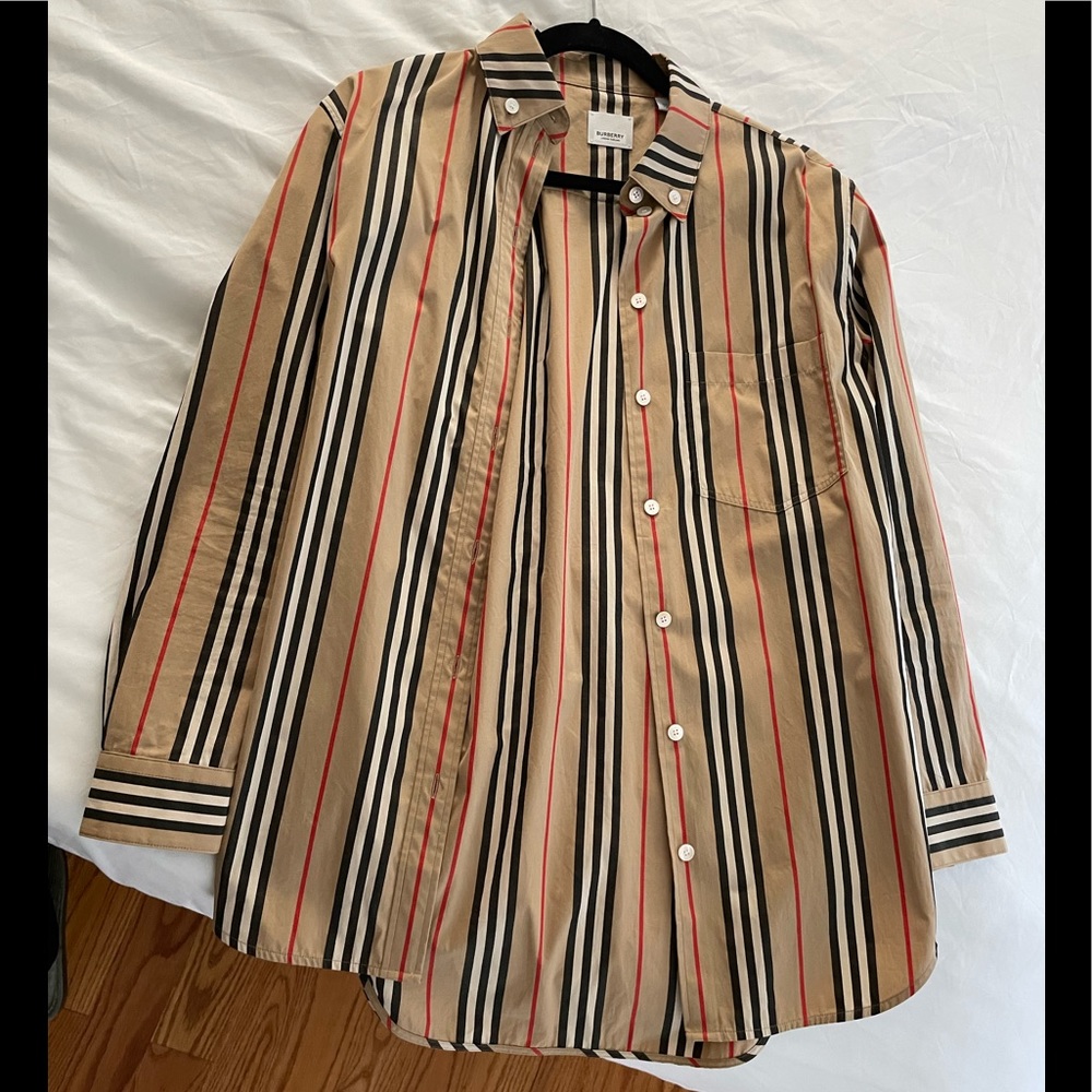 Burberry icon stripe cotton shirt